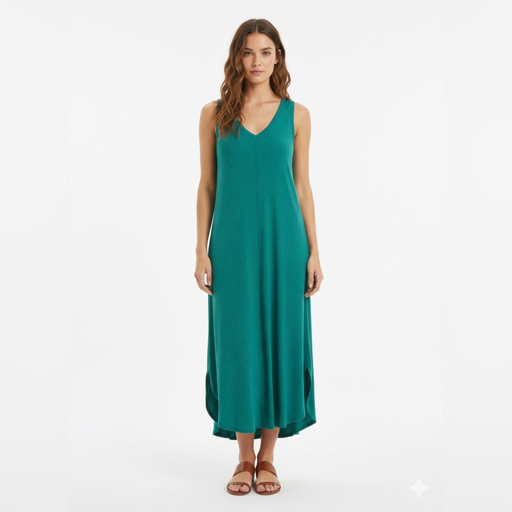 Pixie Lane Midi Patio Dress Size L in Emerald